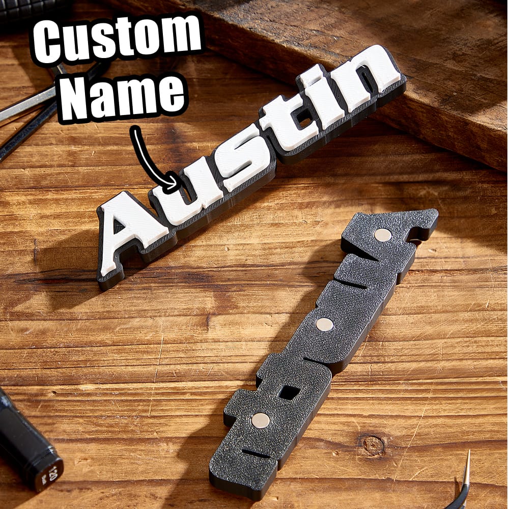 Personalized 3D Name Toolbox Magnet – Custom Gift for Dad or Mechanic